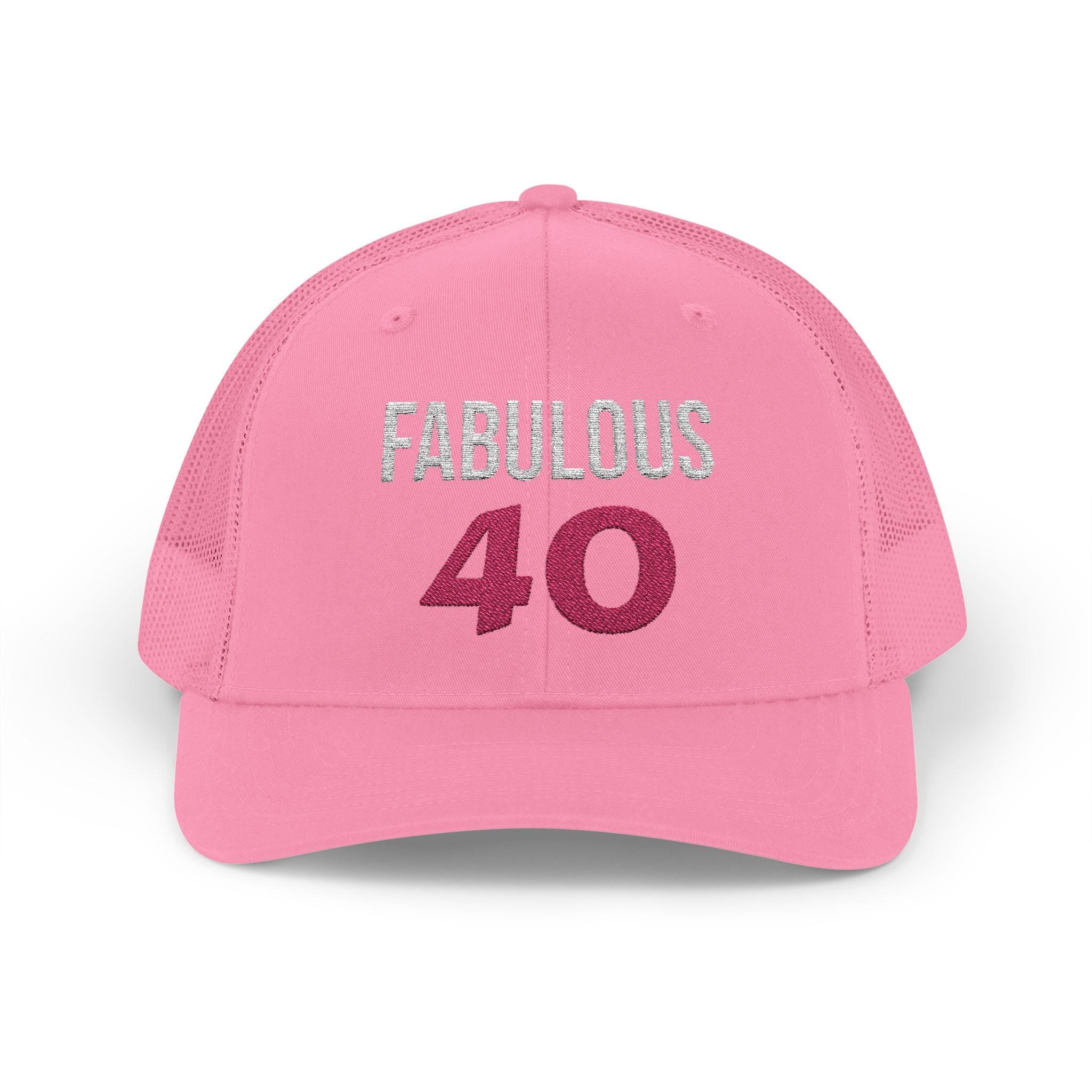 Fabulous 40 Sparkle Snapback Trucker Cap | Birthday 40th Celebration