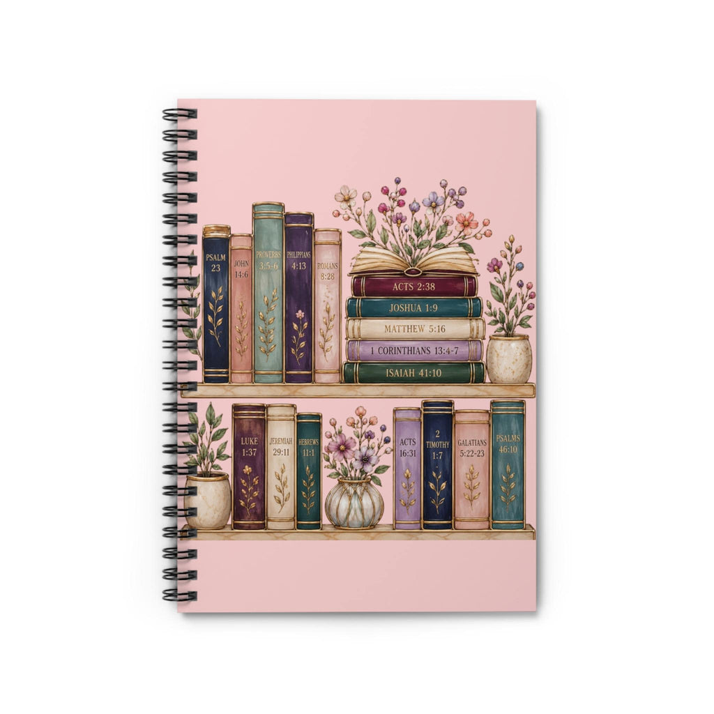 Floral Vintage Books Notebook | Spiral Ruled Journal