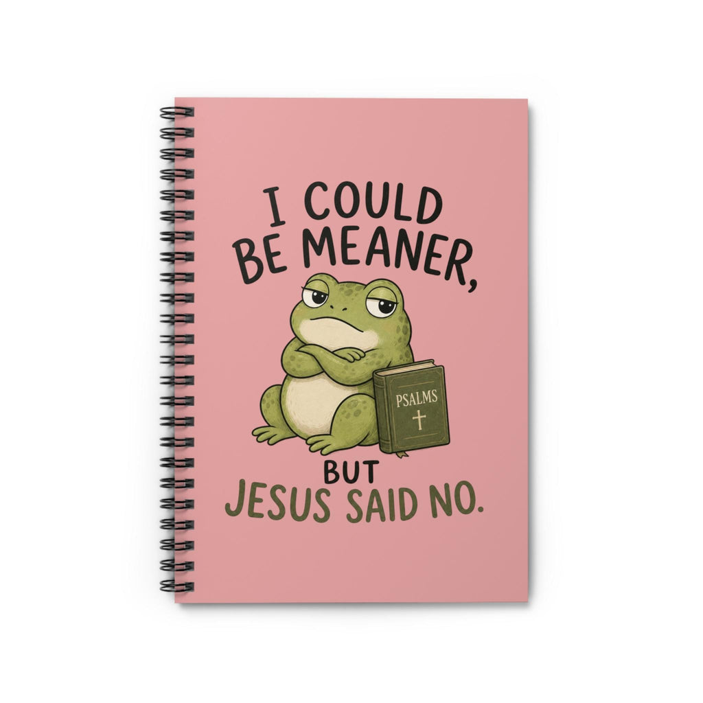 I Could Be Meaner Frog Notebook | Spiral Ruled Journal