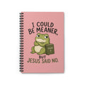 I Could Be Meaner Frog Notebook | Spiral Ruled Journal