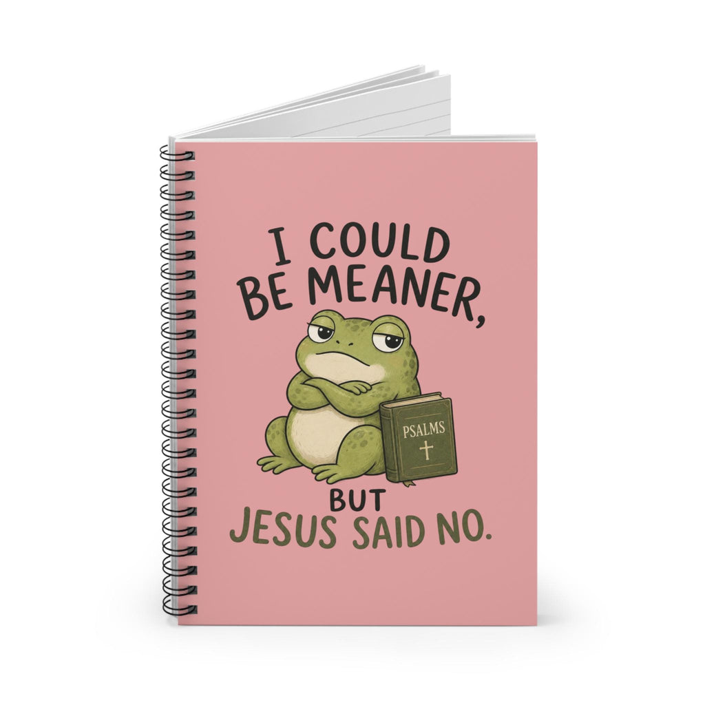 I Could Be Meaner Frog Notebook | Spiral Ruled Journal