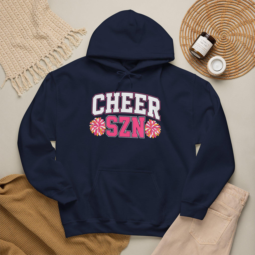 CHEER SZN Hoodie | Cheerleading Pom Pom Design, Athletic Spirit