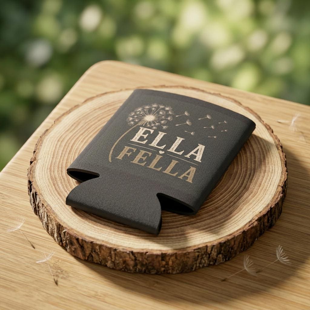 Ella Fella Dandelion Can Cooler | Floral Can Cooler, Beverage Sleeve