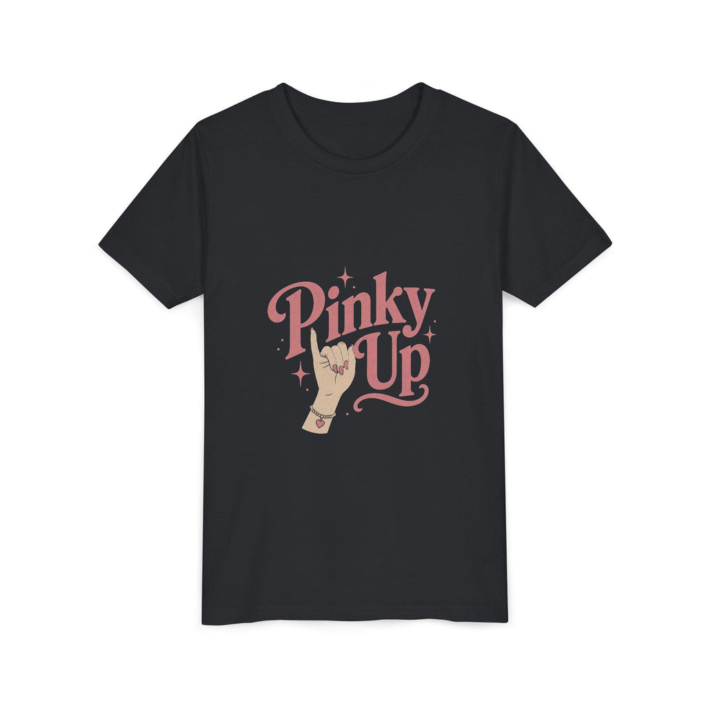 Pinky Up Illustration Youth Tee | Pinky Promise Hand Graphic