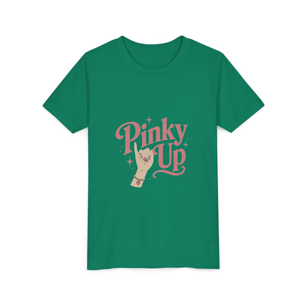 Pinky Up Illustration Youth Tee | Pinky Promise Hand Graphic