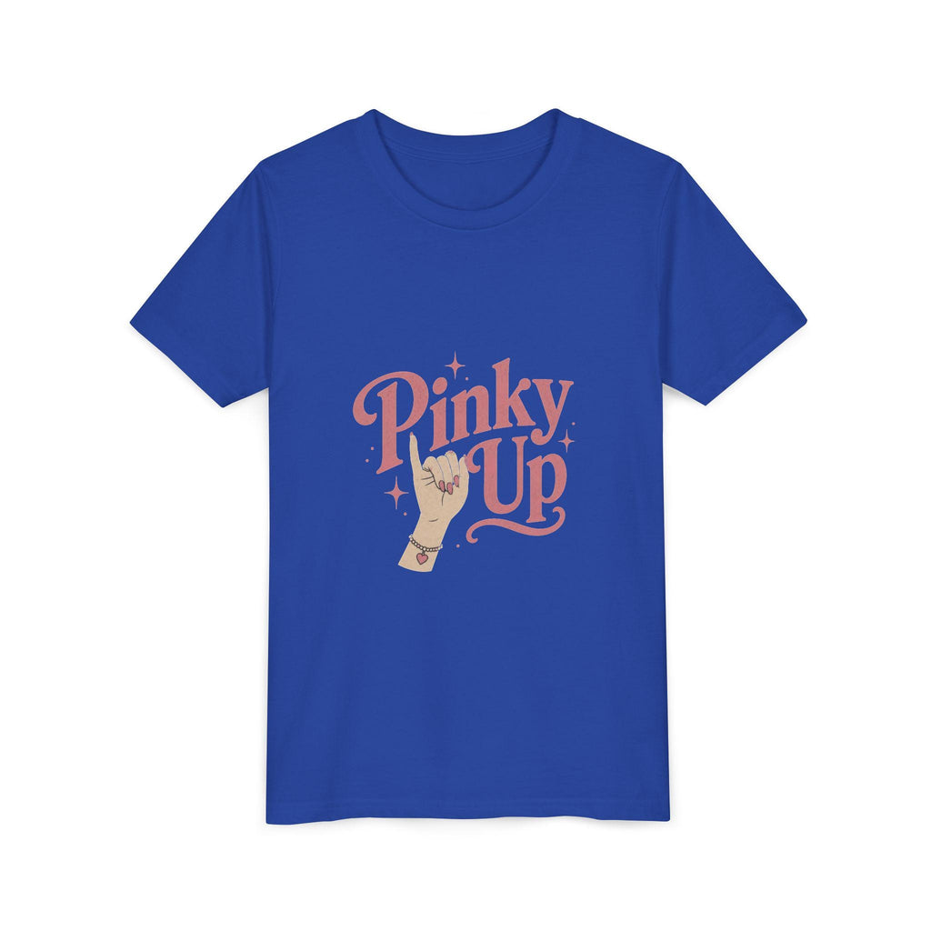 Pinky Up Illustration Youth Tee | Pinky Promise Hand Graphic