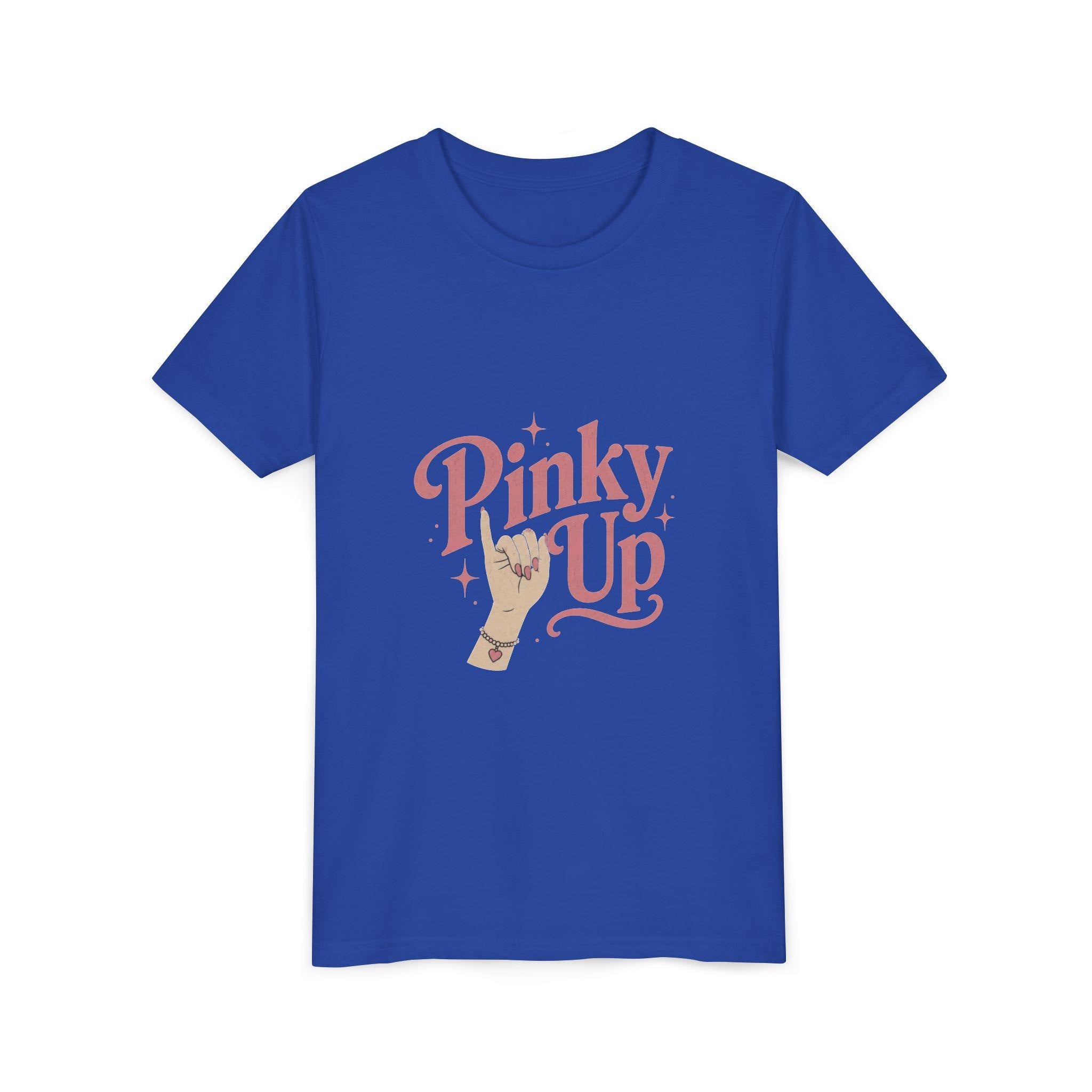 Pinky Up Illustration Youth Tee | Pinky Promise Hand Graphic