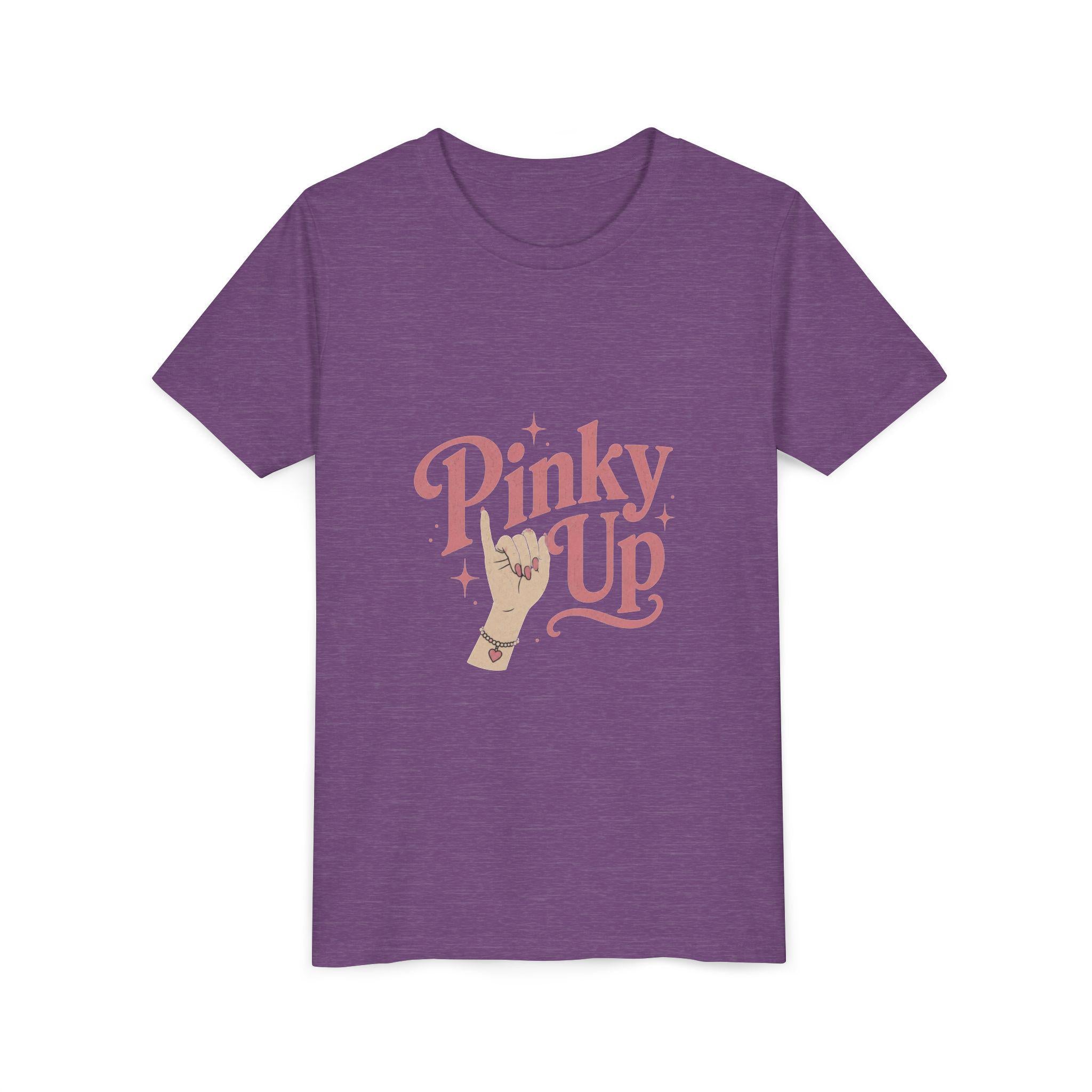 Pinky Up Illustration Youth Tee | Pinky Promise Hand Graphic