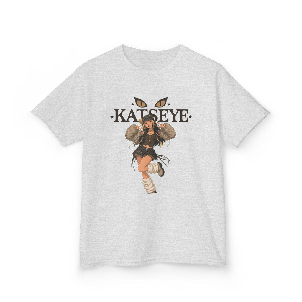 Katseye Illustration Kids Tee | Dancing Character, Leopard Eyes
