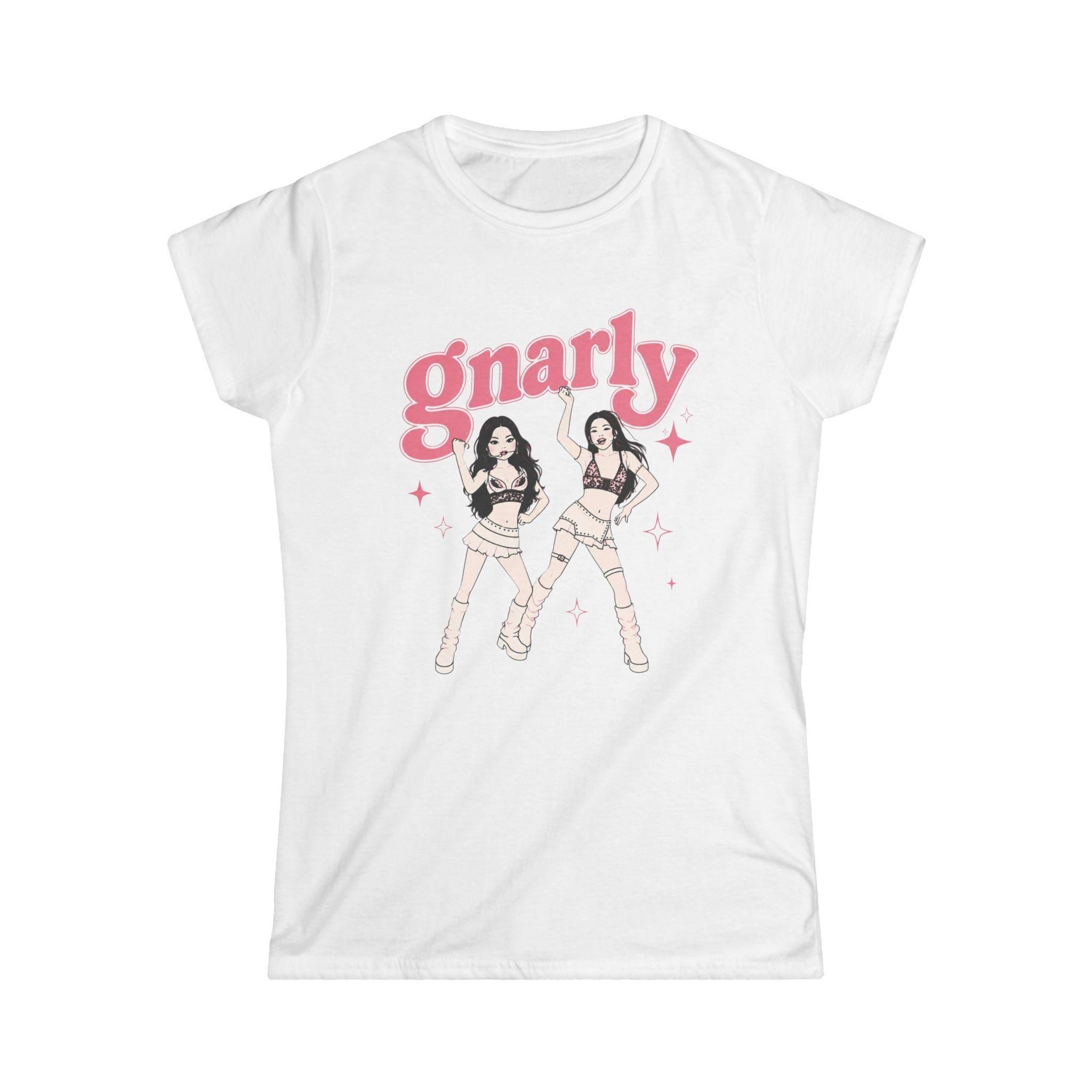 Gnarly Retro Roller Girls Tee | 90s Skate Vector