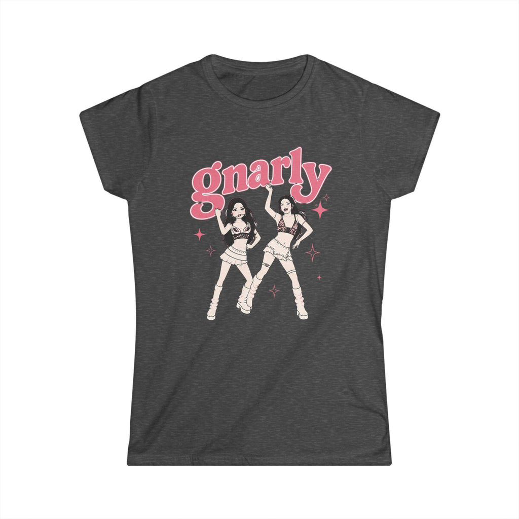 Gnarly Retro Roller Girls Tee | 90s Skate Vector
