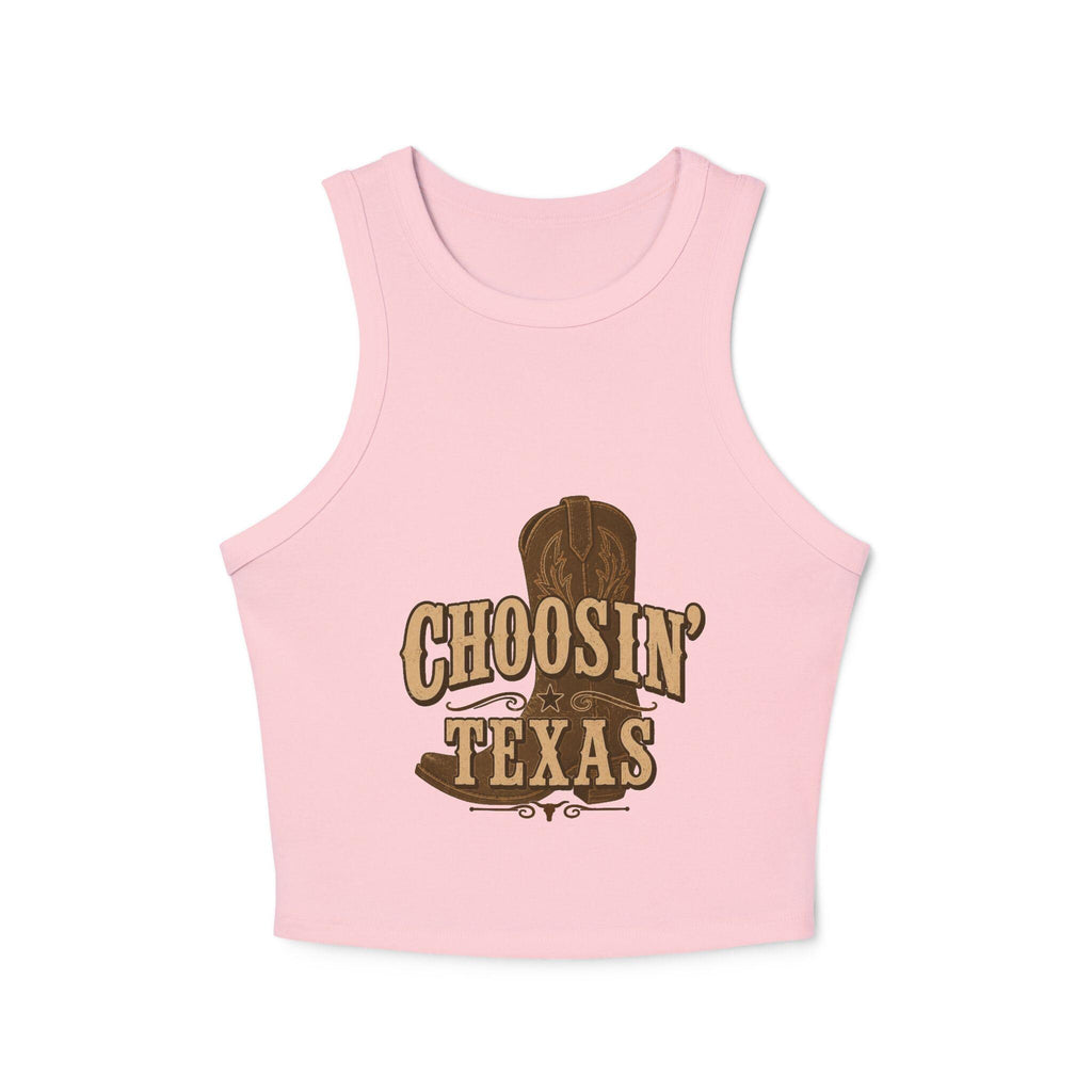 Choosein' Texas Tank Top | Western Cowboy Boot Graphic