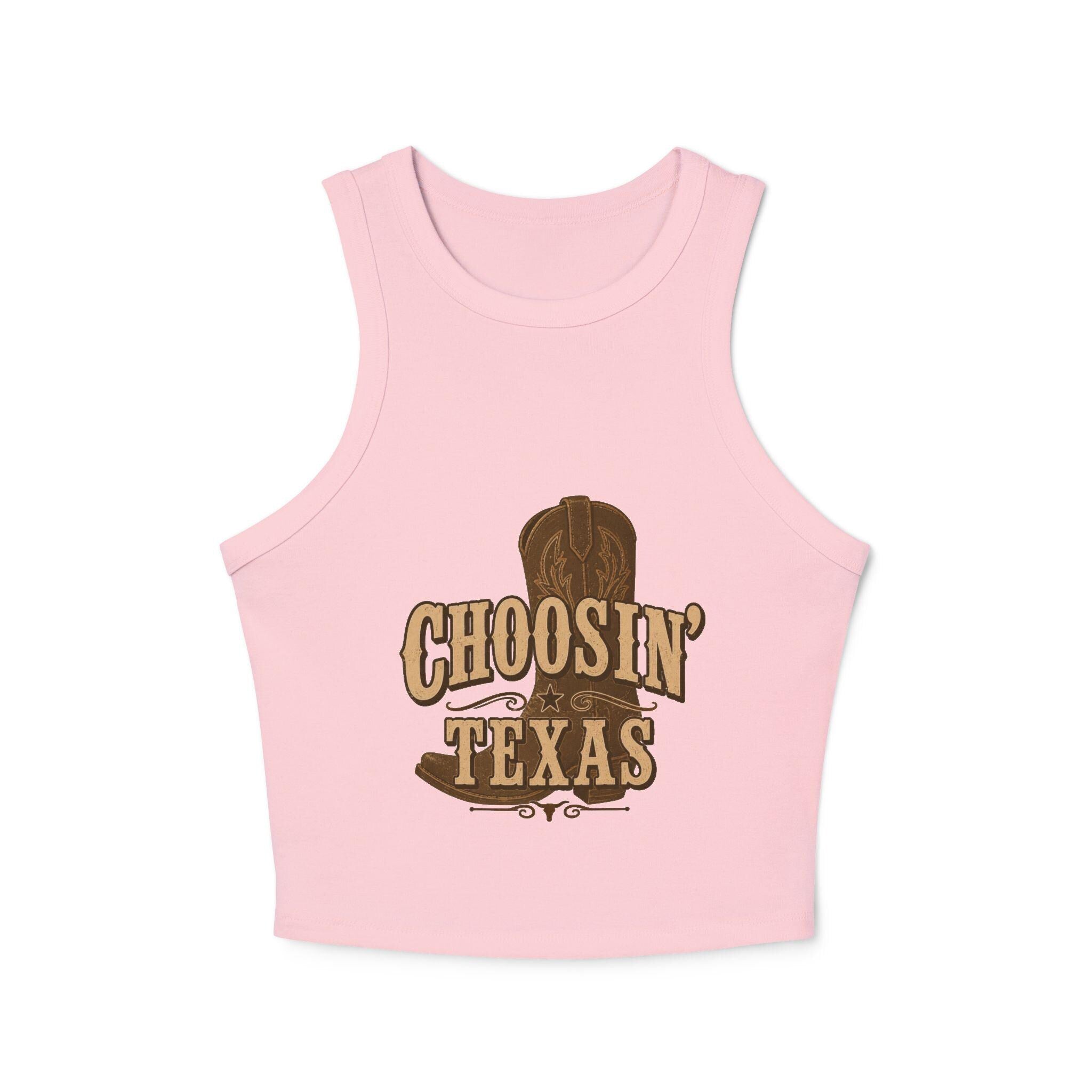 Choosein' Texas Tank Top | Western Cowboy Boot Graphic