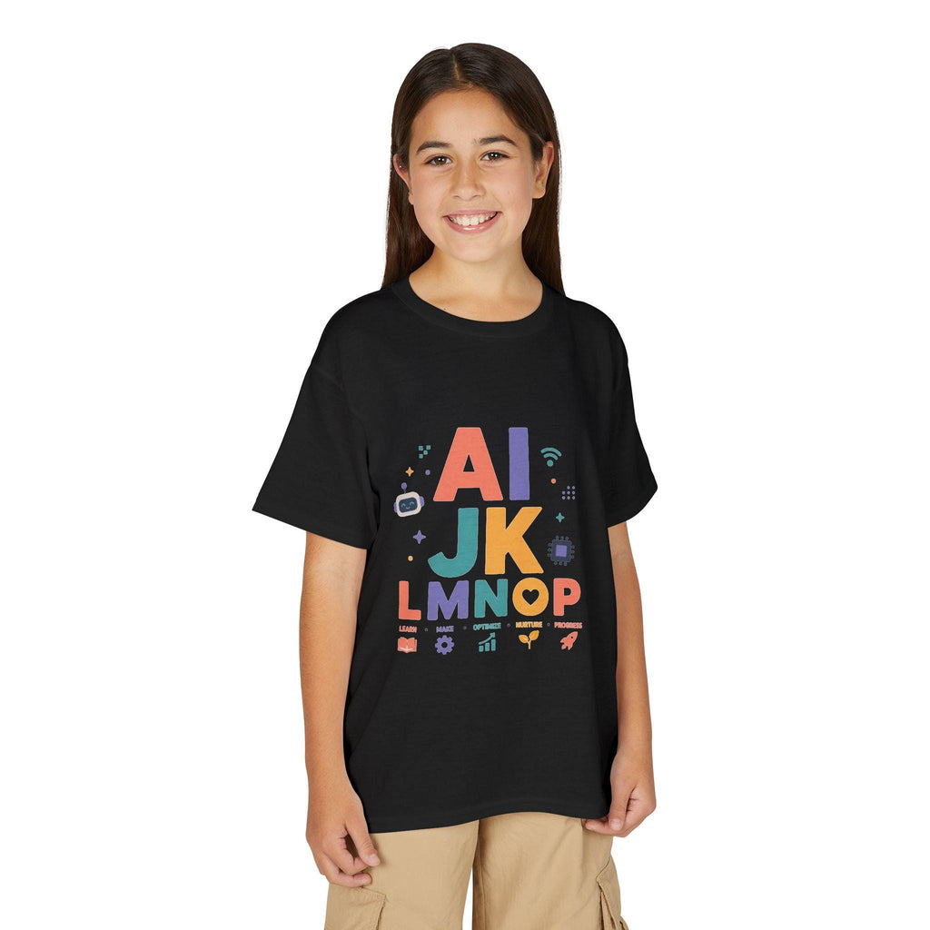 Alphabet Blocks Kids T-Shirt | Colorful ABC Letters Learning Tee