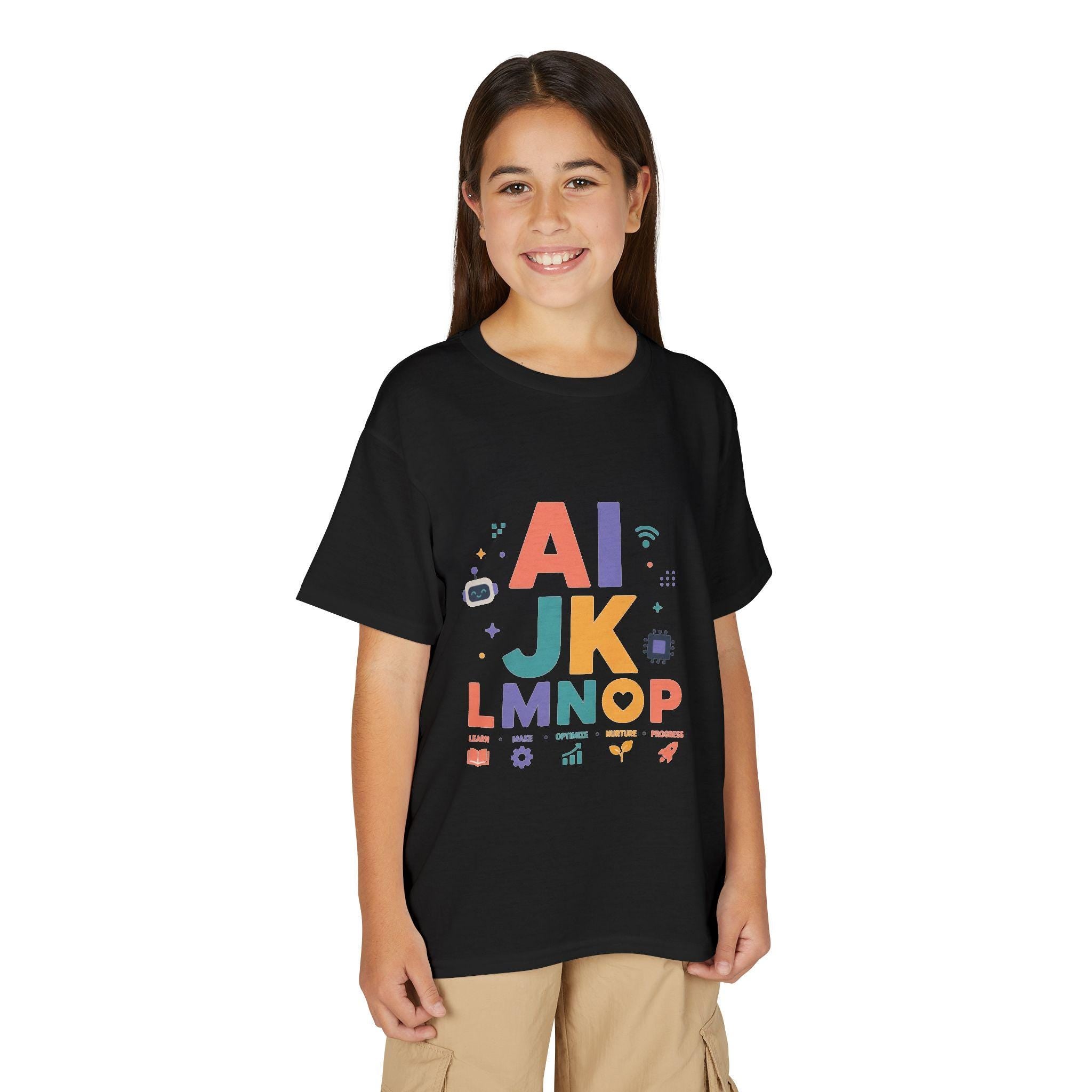 Alphabet Blocks Kids T-Shirt | Colorful ABC Letters Learning Tee