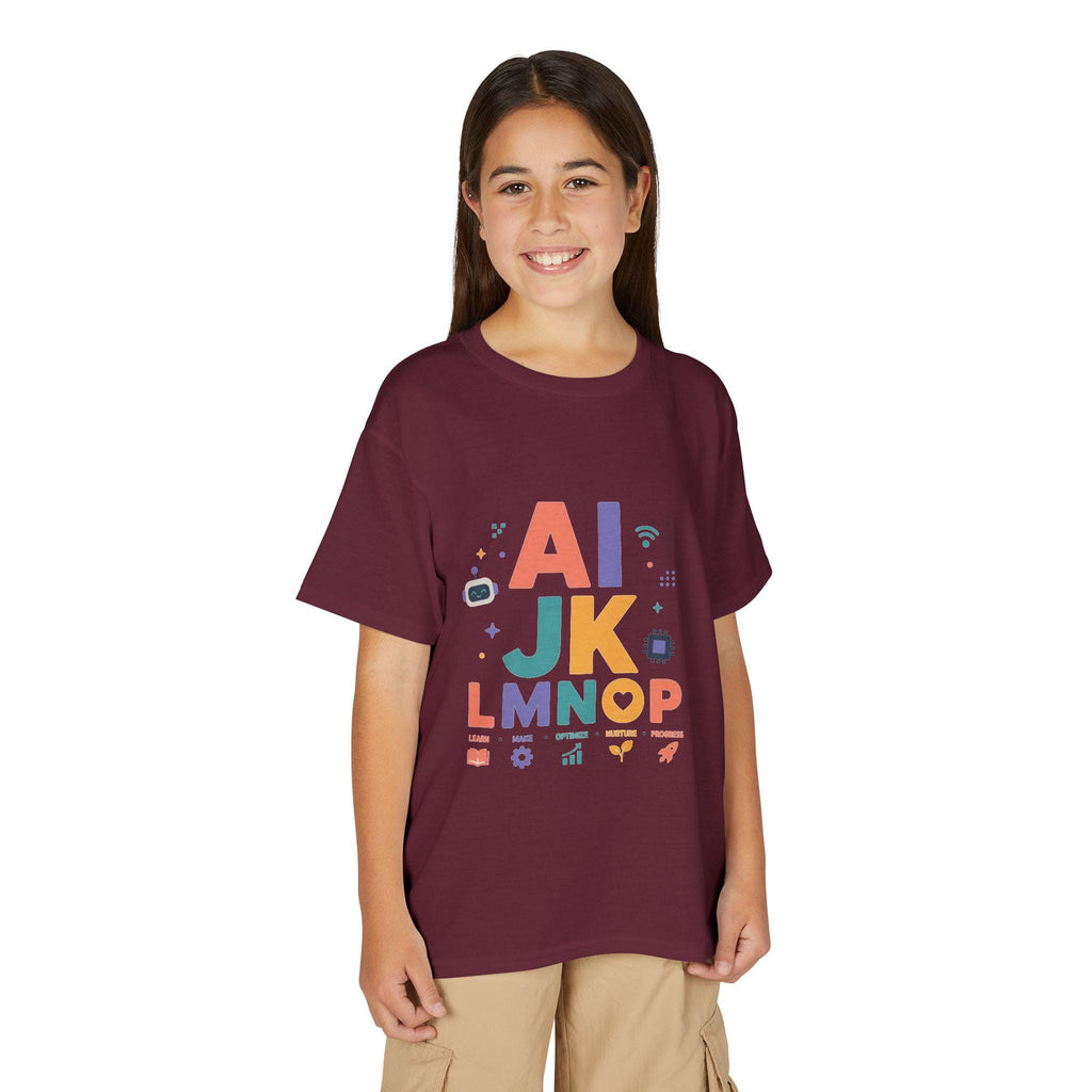 Alphabet Blocks Kids T-Shirt | Colorful ABC Letters Learning Tee