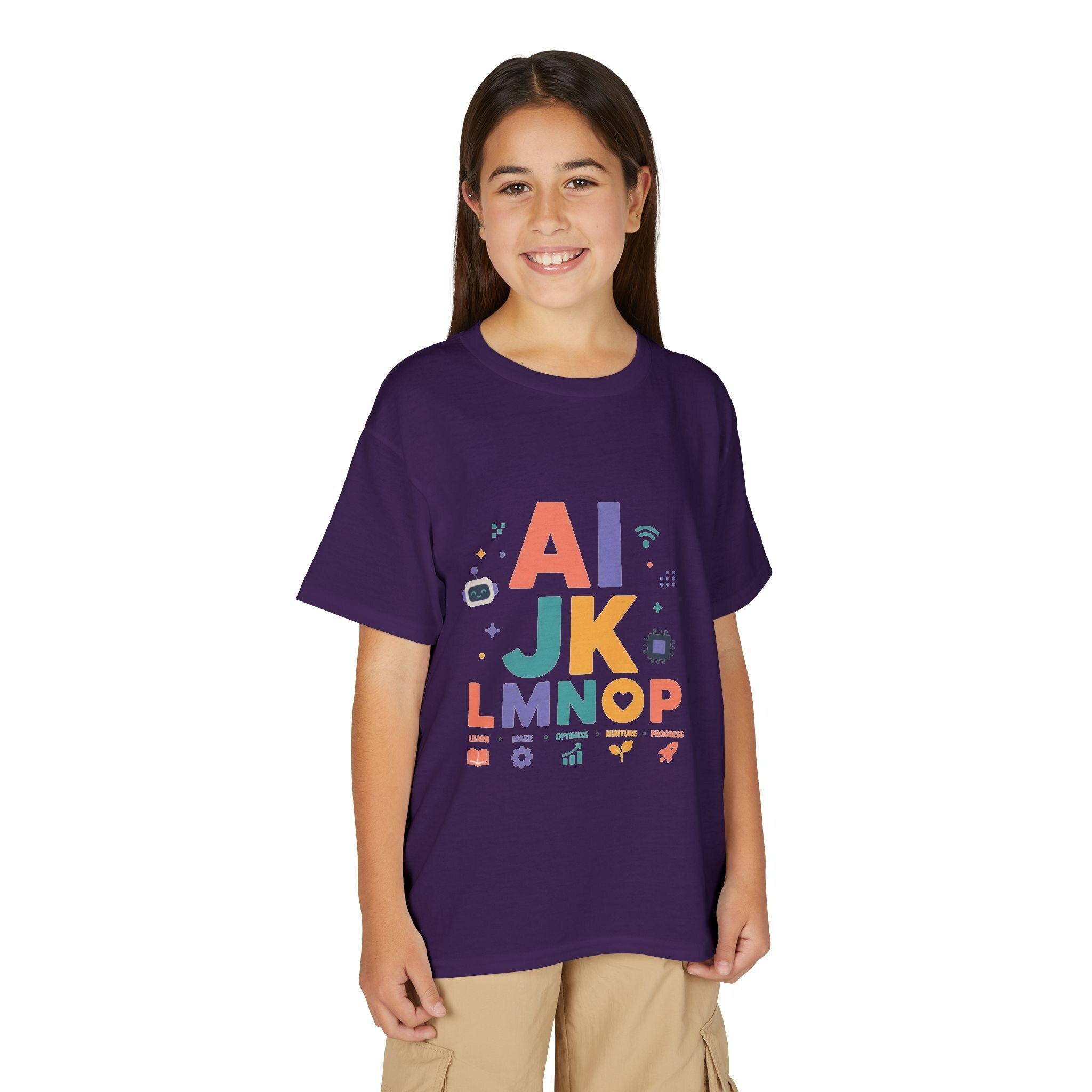 Alphabet Blocks Kids T-Shirt | Colorful ABC Letters Learning Tee