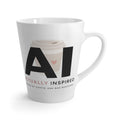 Actually Inspired Latte Mug | Coffee Cup, Funny Typographic Design