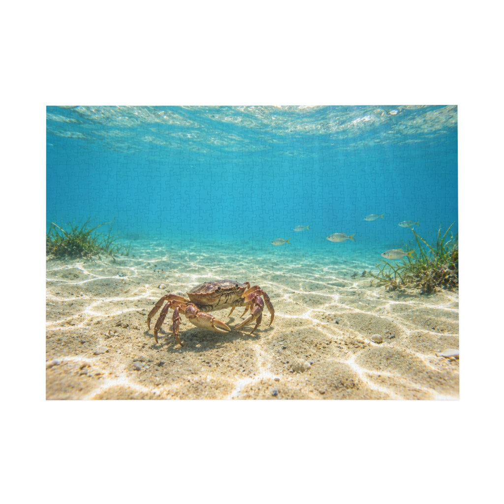 Crab on Seabed Puzzle 500-Piece | Ocean Underwater Scene 96-1000pc