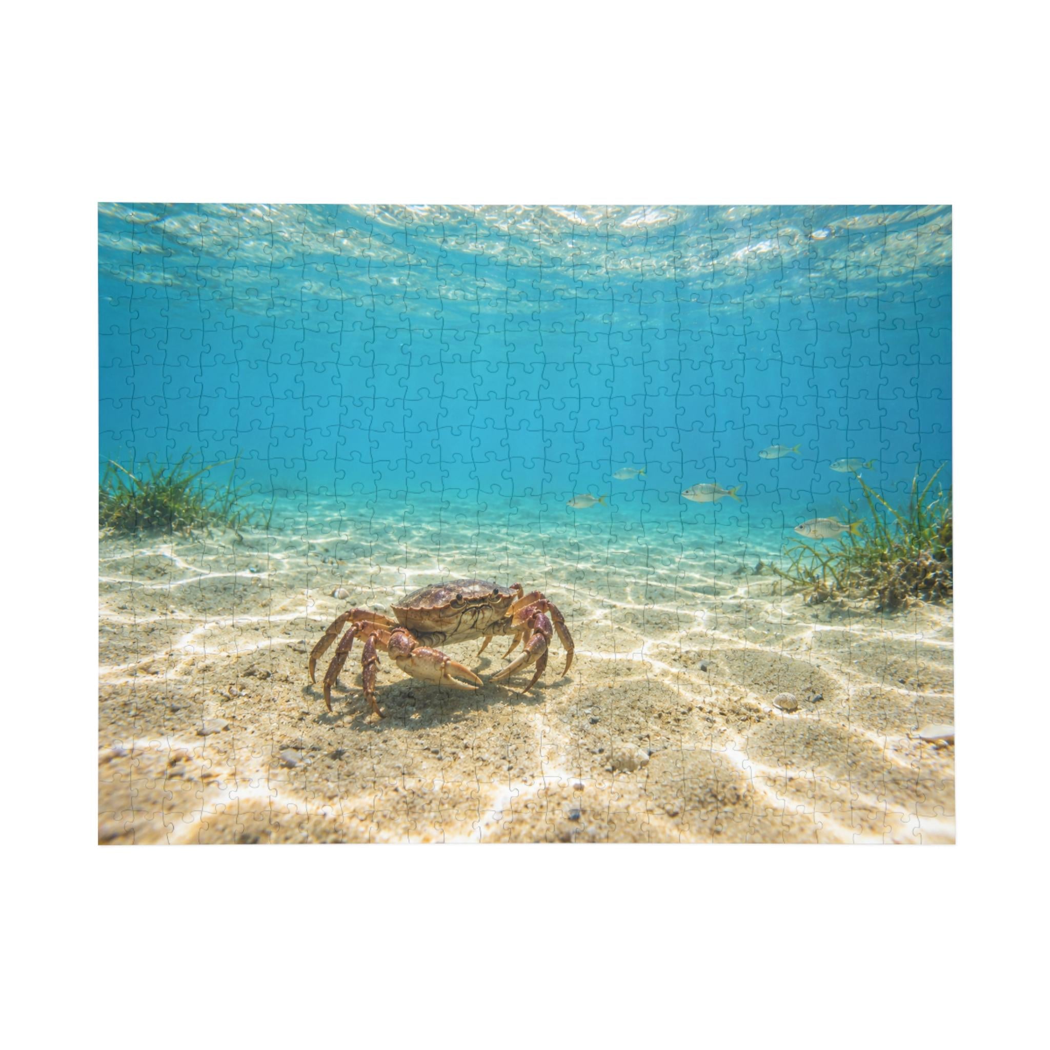 Crab on Seabed Puzzle 500-Piece | Ocean Underwater Scene 96-1000pc