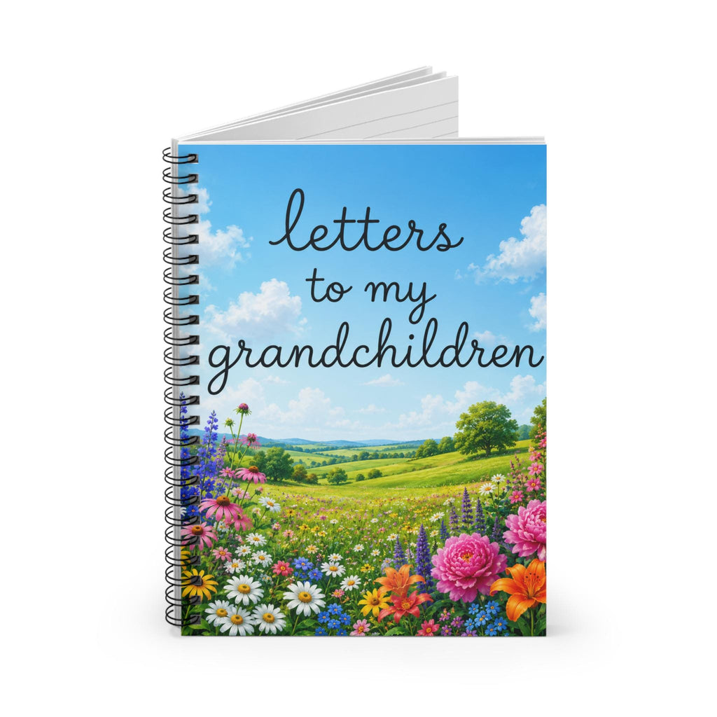 Letters to My Grandchildren Spiral Notebook | Floral Meadow Ruled Journal