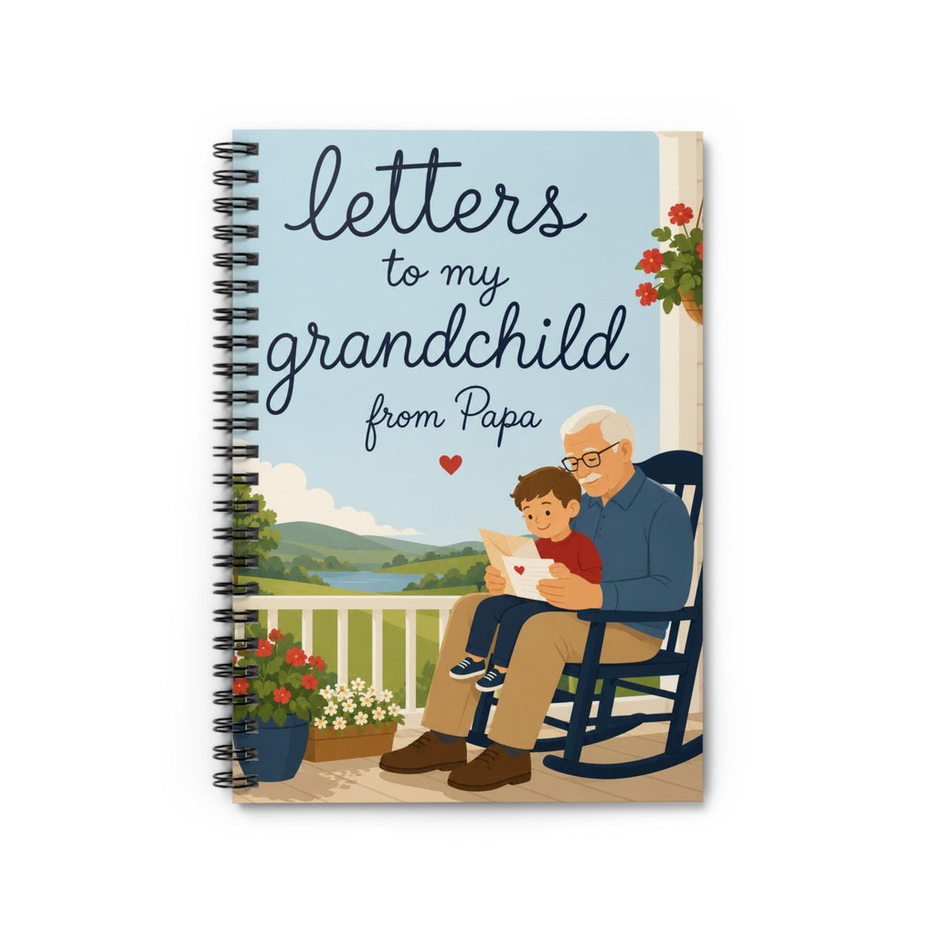 Letters to My Grandchild from Papa Spiral Notebook | Ruled Journal