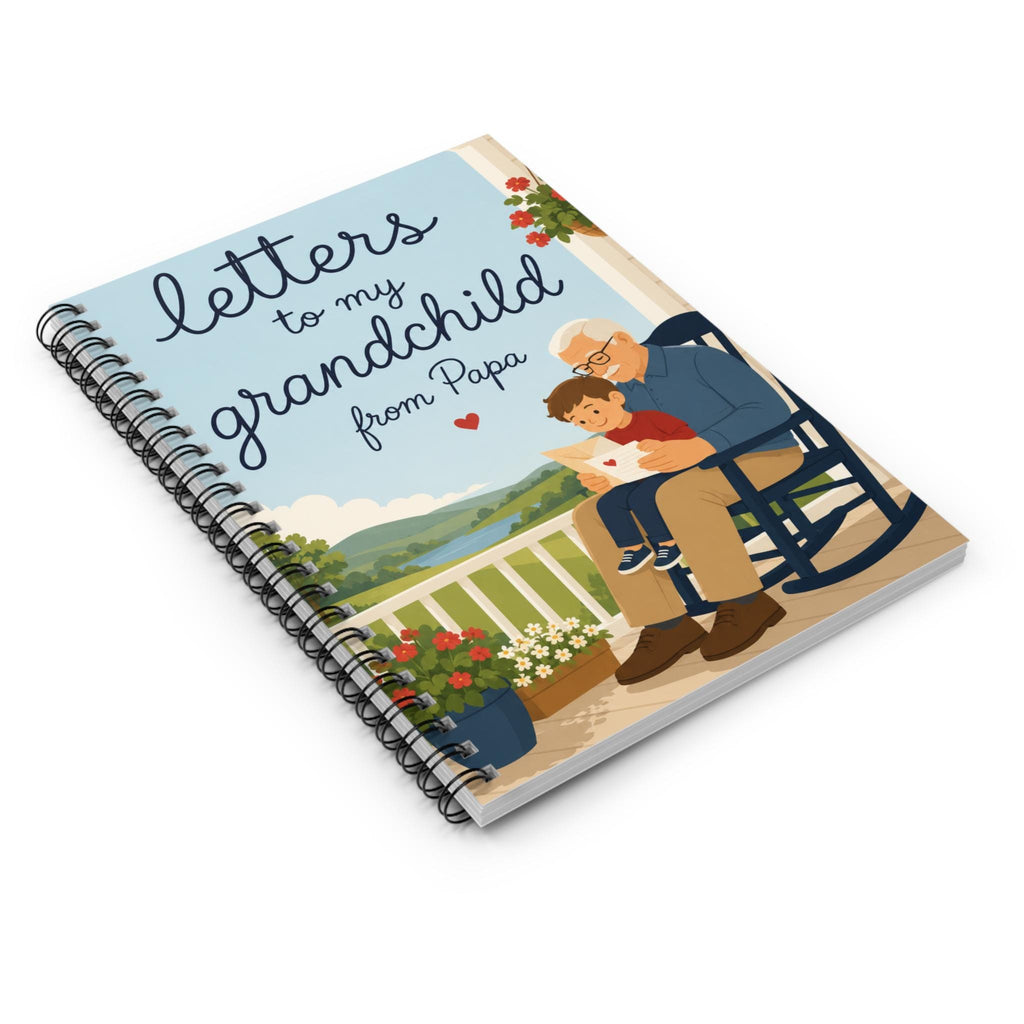 Letters to My Grandchild from Papa Spiral Notebook | Ruled Journal