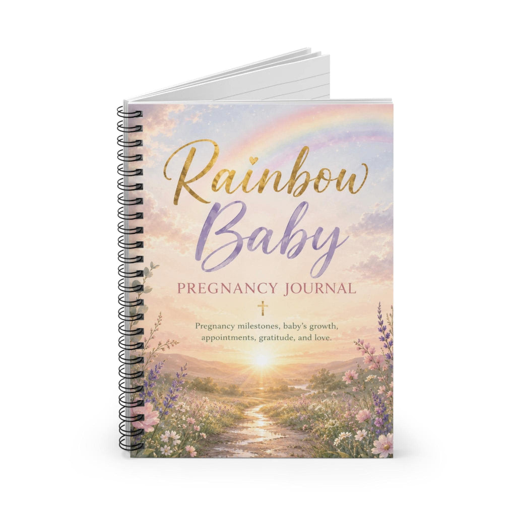 Rainbow Baby Pregnancy Journal Spiral Notebook | Ruled Lined