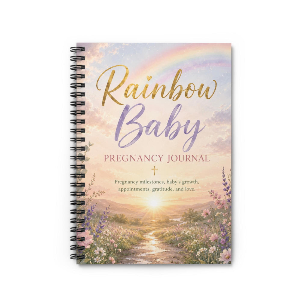 Rainbow Baby Pregnancy Journal Spiral Notebook | Ruled Lined