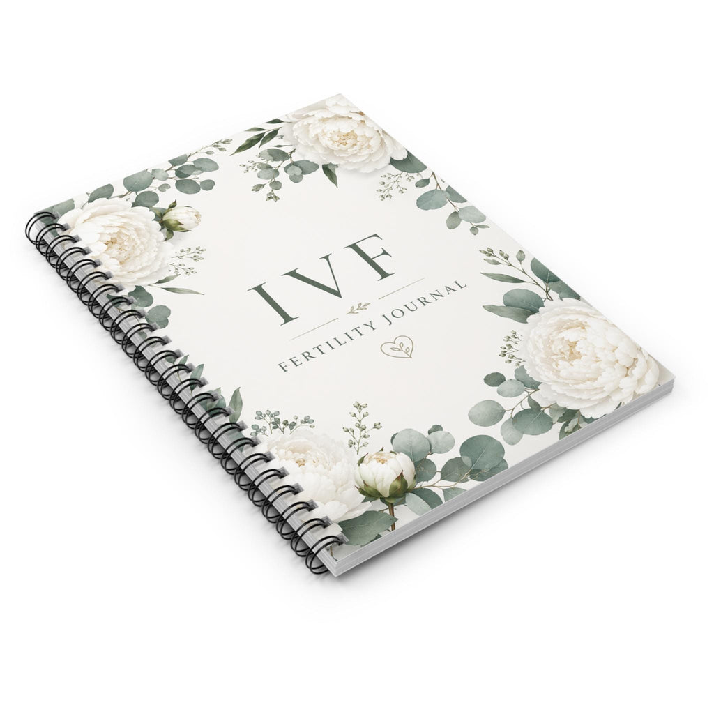 IVF Fertility Journal Spiral Notebook | Floral Eucalyptus Cover