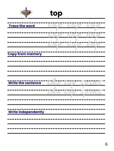 Cursive Confidence Workbook 50 First Grade Cursive Spelling Words