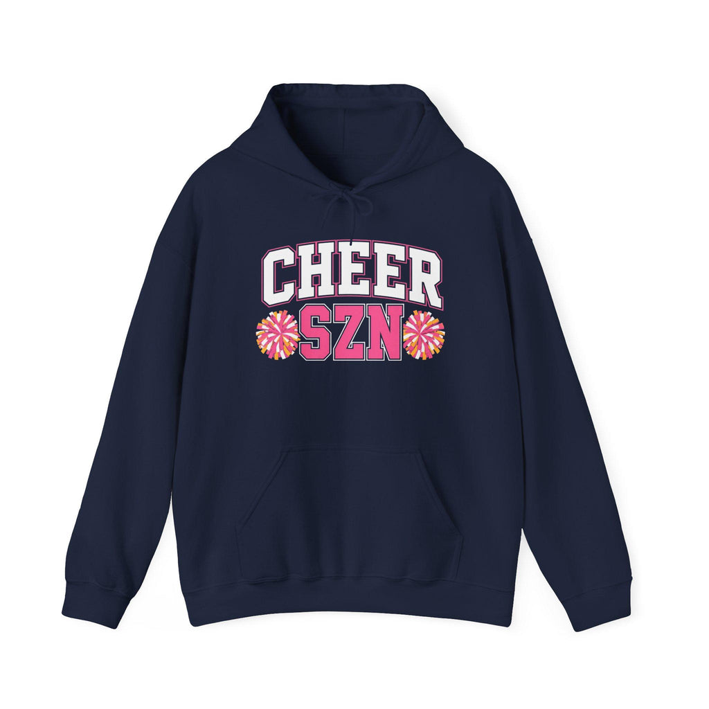 CHEER SZN Hoodie | Cheerleading Pom Pom Design, Athletic Spirit