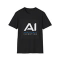 AI Anxiously Inventing T-Shirt | AI logo tech tee