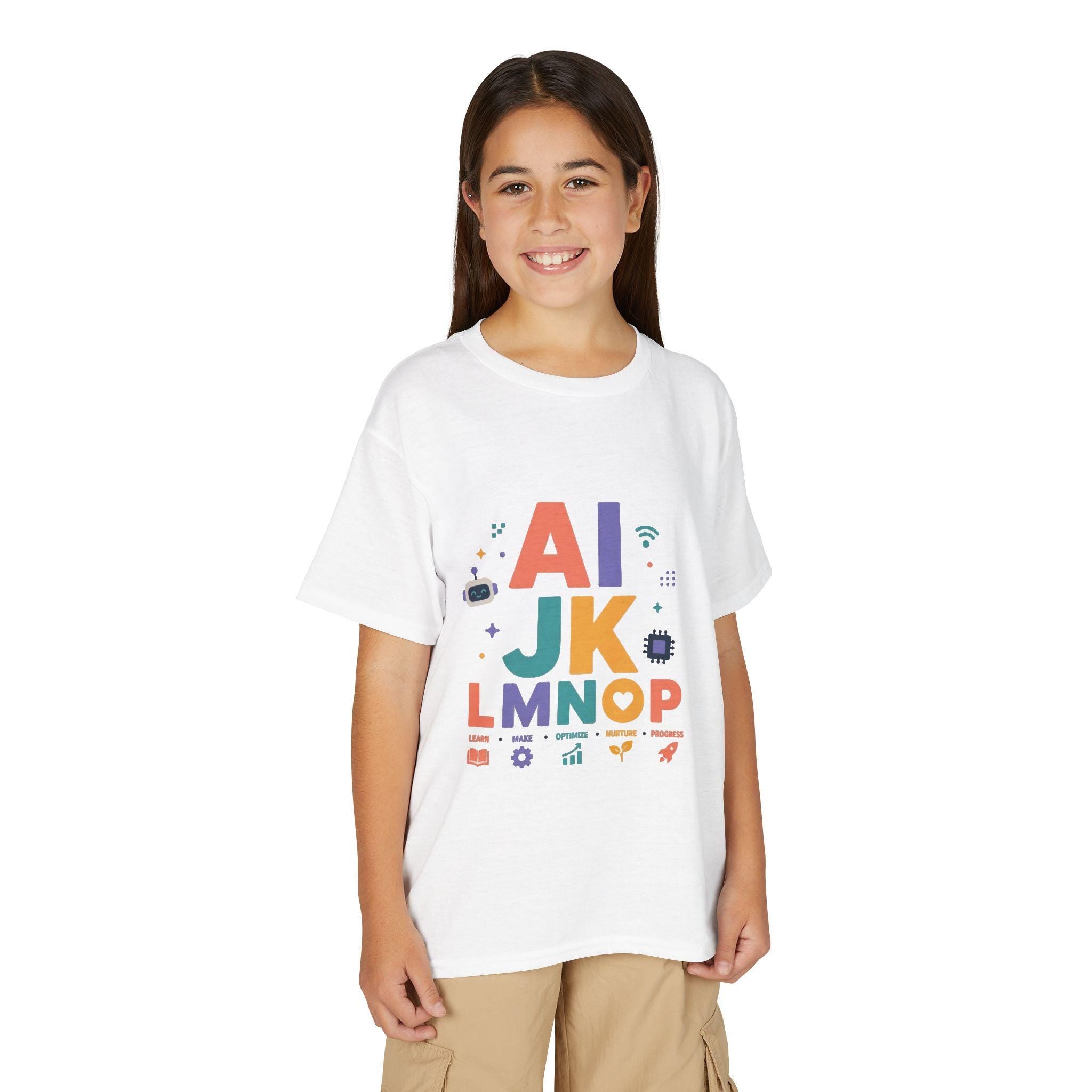 Alphabet Blocks Kids T-Shirt | Colorful ABC Letters Learning Tee
