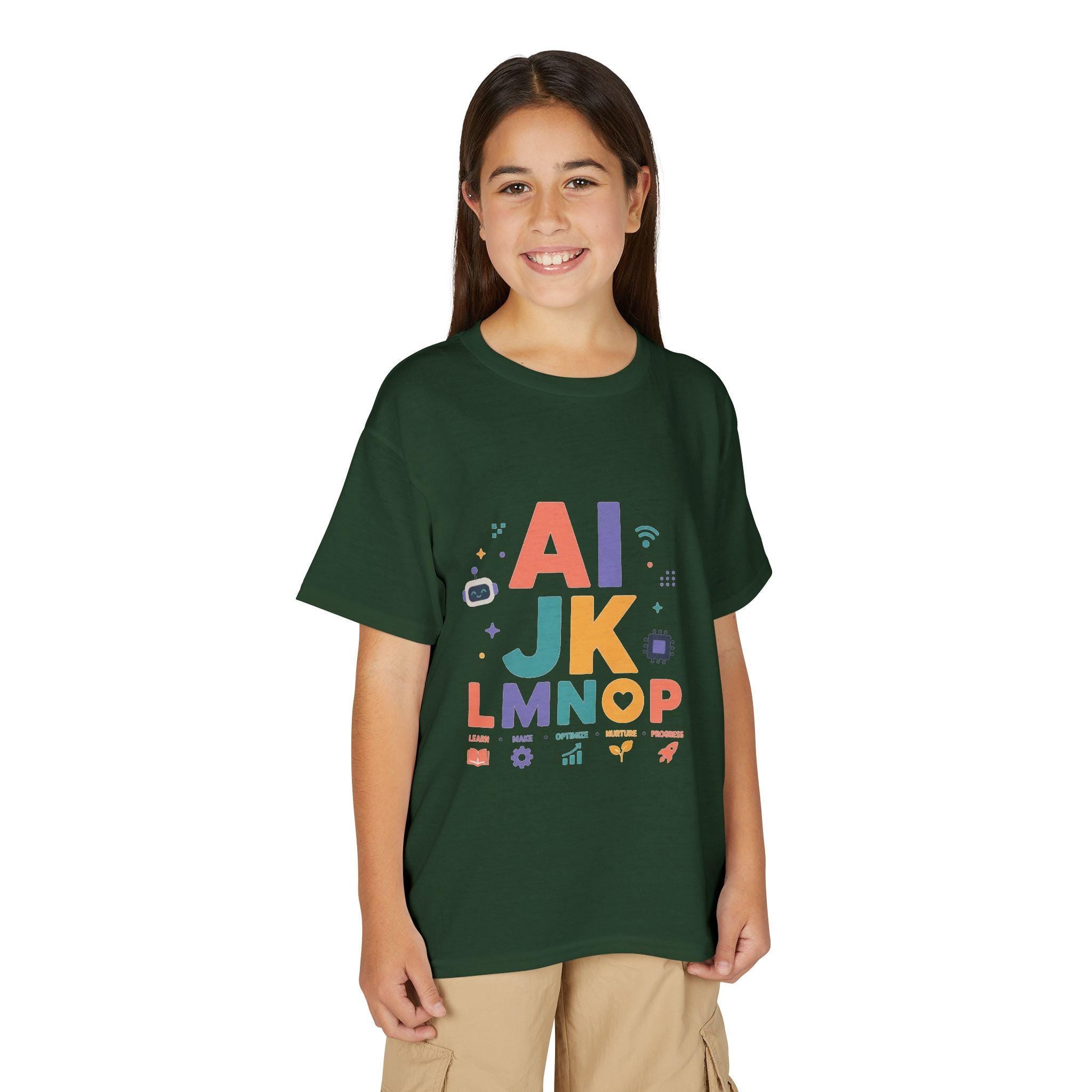 Alphabet Blocks Kids T-Shirt | Colorful ABC Letters Learning Tee
