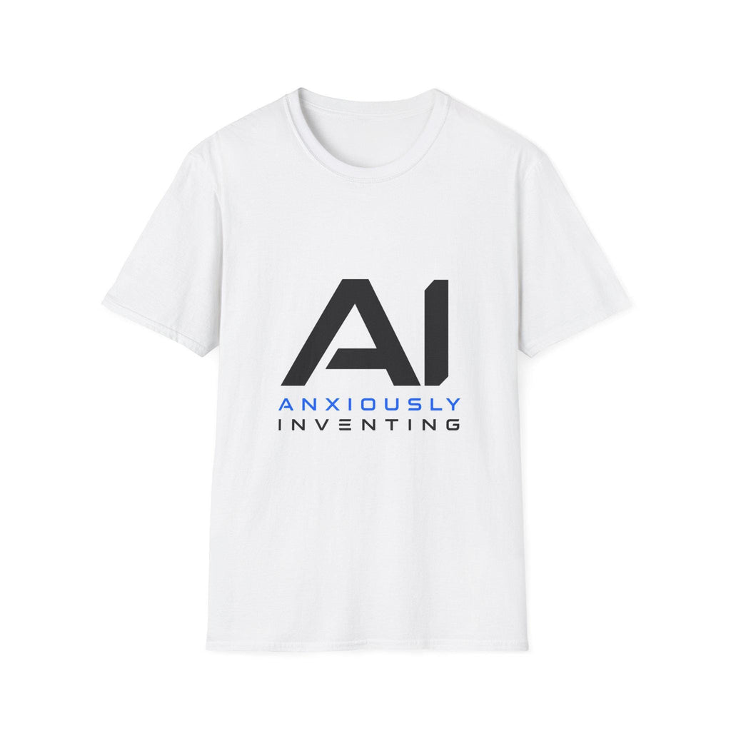 AI Anxiously Inventing T-Shirt | Tech Humor, Geek Graphic Tee