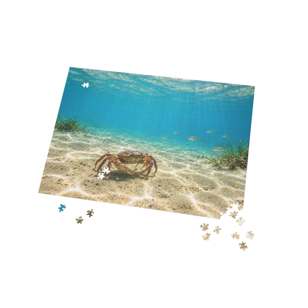 Crab on Seabed Puzzle 500-Piece | Ocean Underwater Scene 96-1000pc