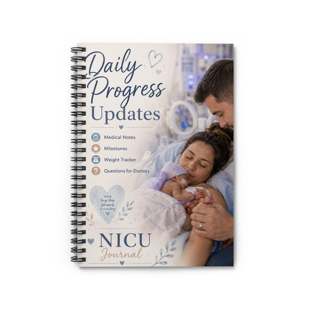 NICU Daily Progress Updates Spiral Notebook | Baby Hospital Journal