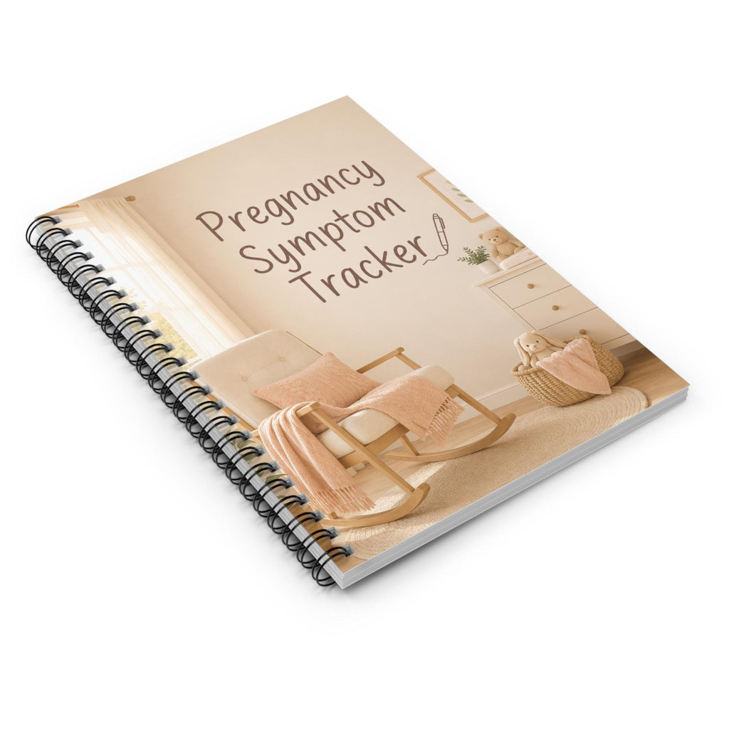 Pregnancy Symptom Tracker Spiral Notebook | Ruled Journal for Pregnancy Logs
