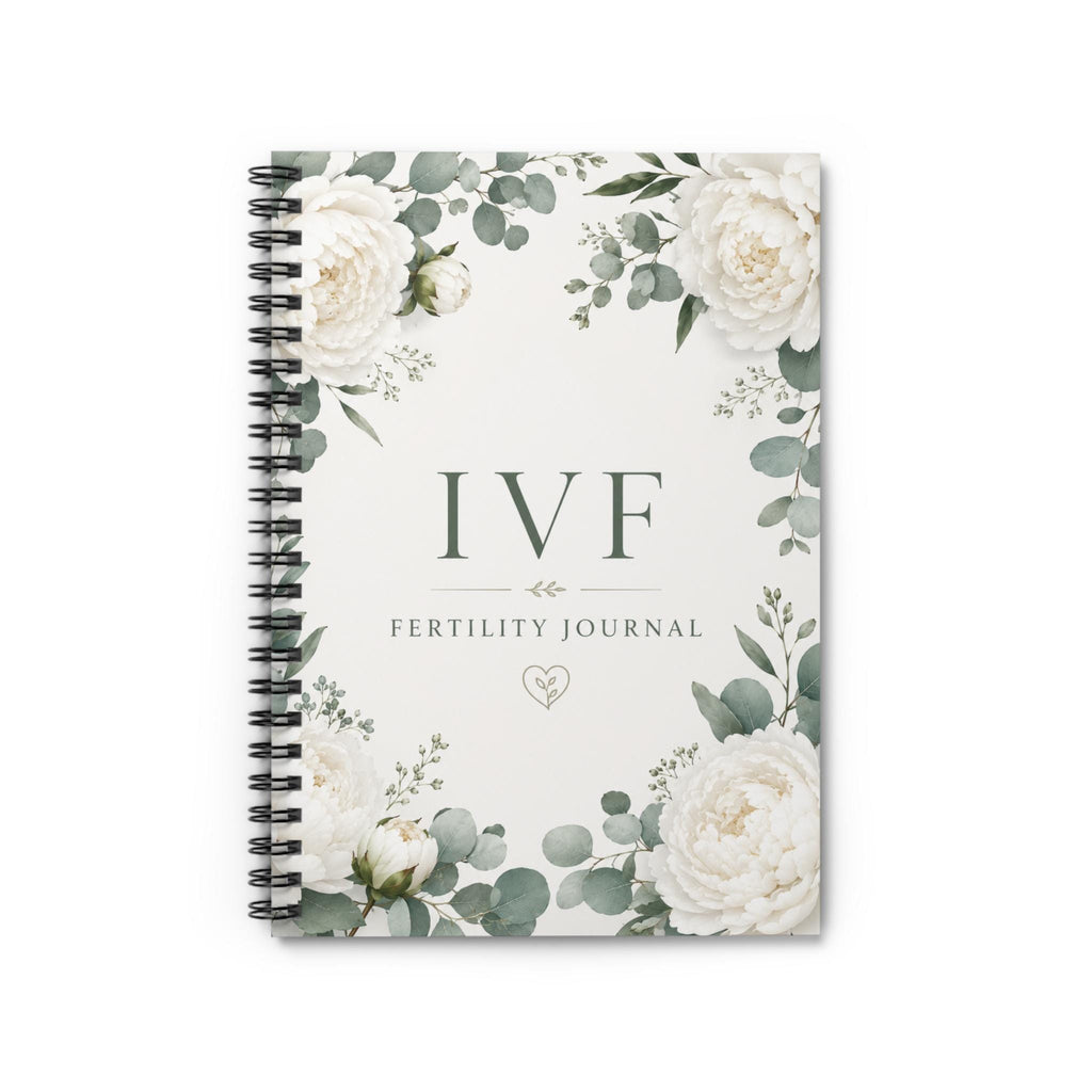 IVF Fertility Journal Spiral Notebook | Floral Eucalyptus Cover
