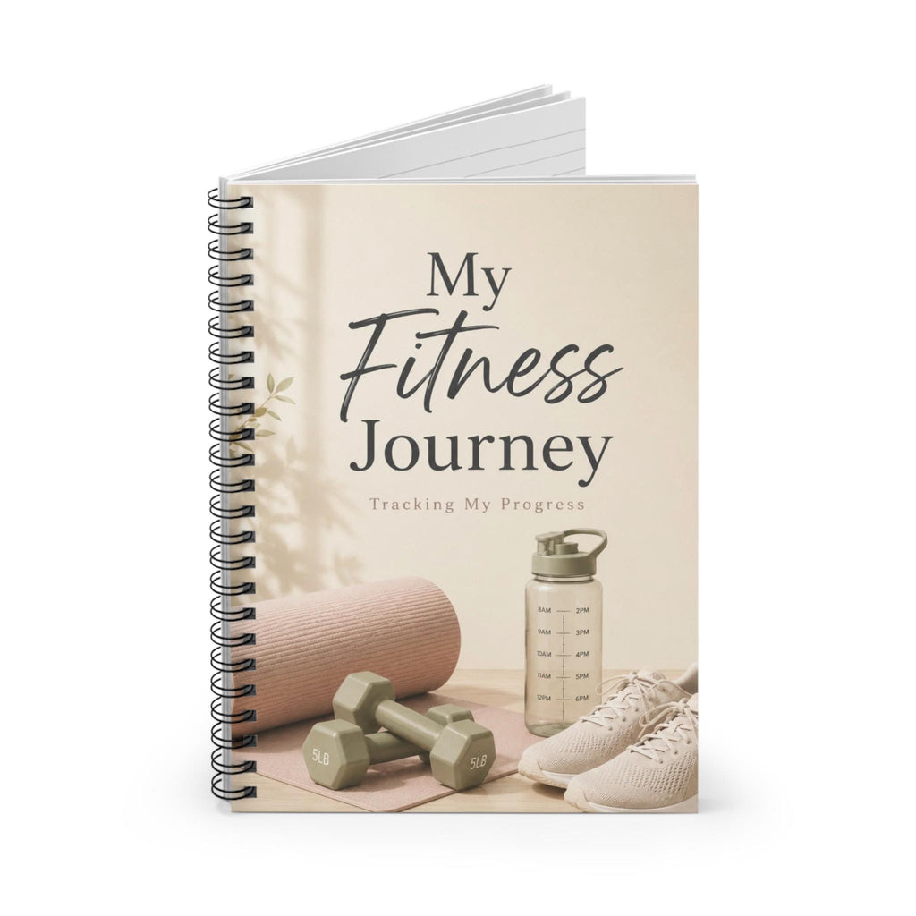 Fitness Journal, Workout Tracker, Goal-Focused Notebook, 6" x 8"