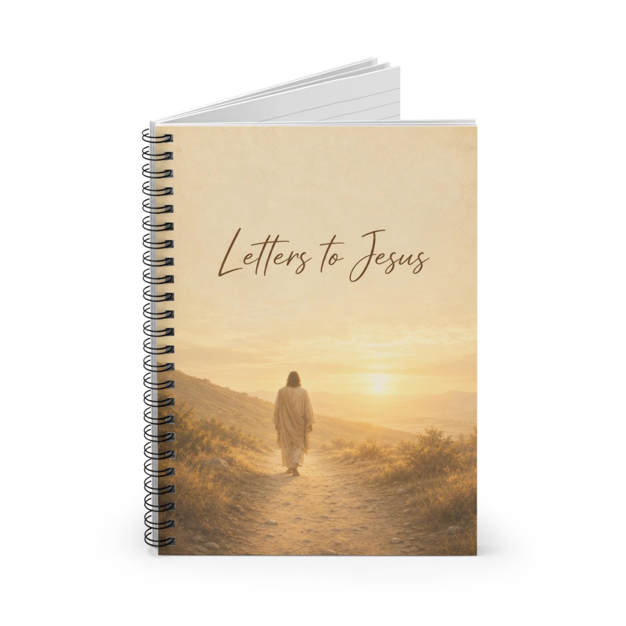 Letters to Jesus Notebook, Christian Devotional Journal, Sunrise Path Cover