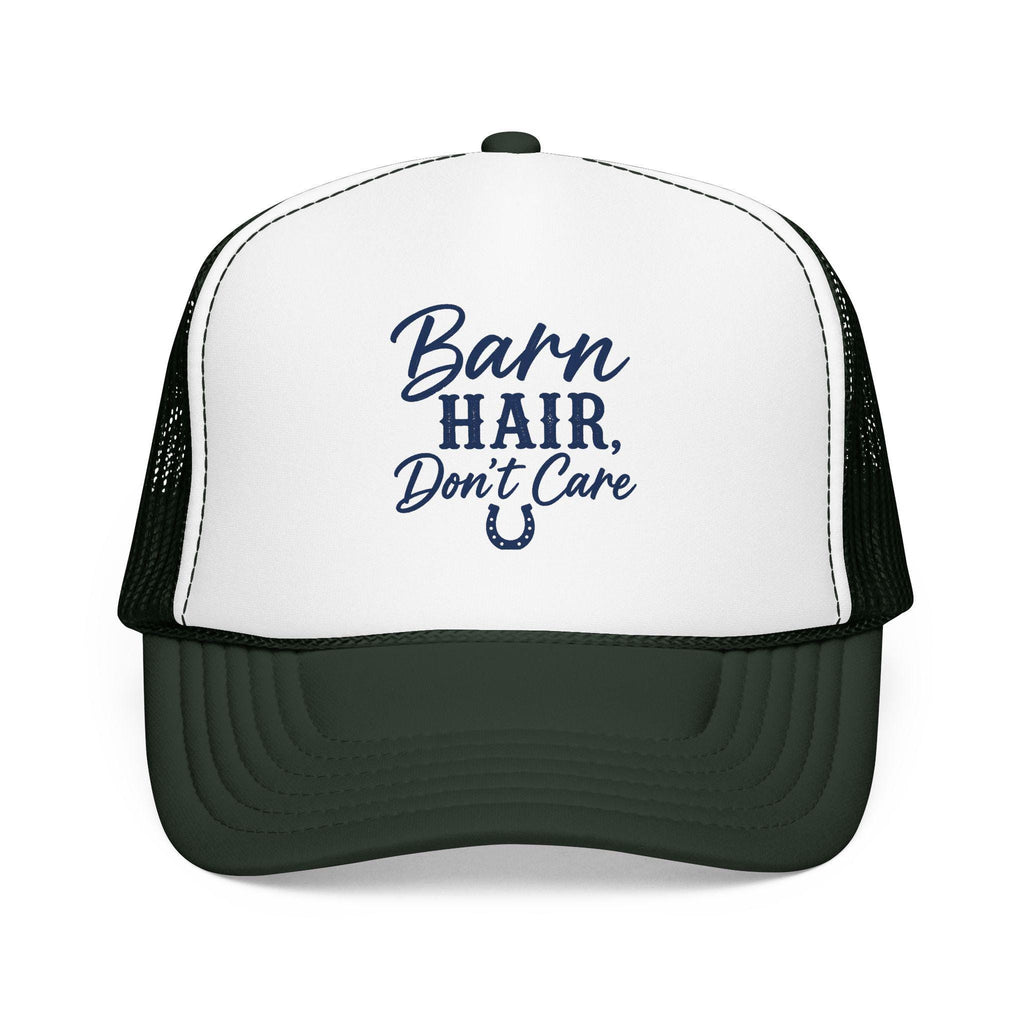 Barn Hair Don't Care Trucker Hat, Horse Lover Equestrian Cap, Barn Life Western
