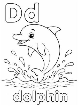 Animals of the Land and Sea from A to Z Coloring Book for Kids