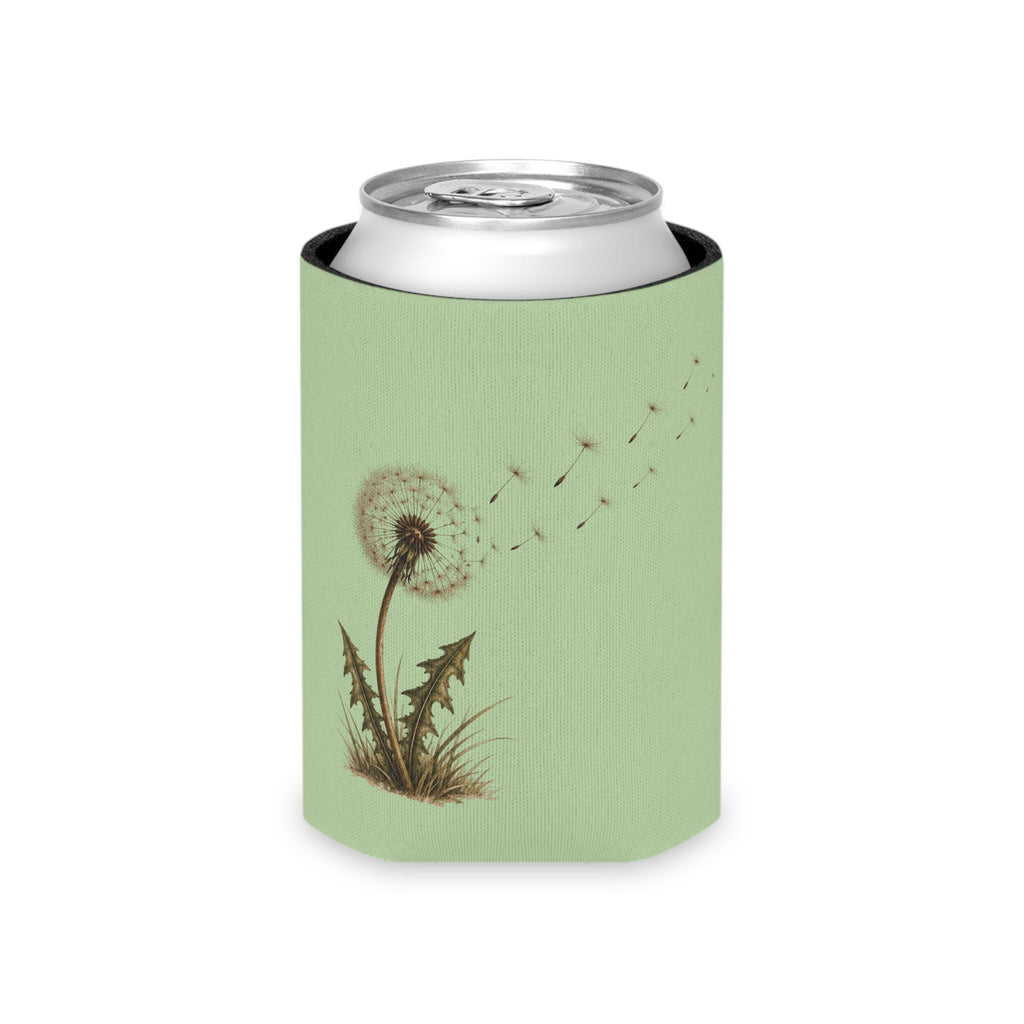 Dandelion Can Cooler, Dandelion Gift, Dandelion Lovers, Koozie, Floral Seed Puff Drink Sleeve