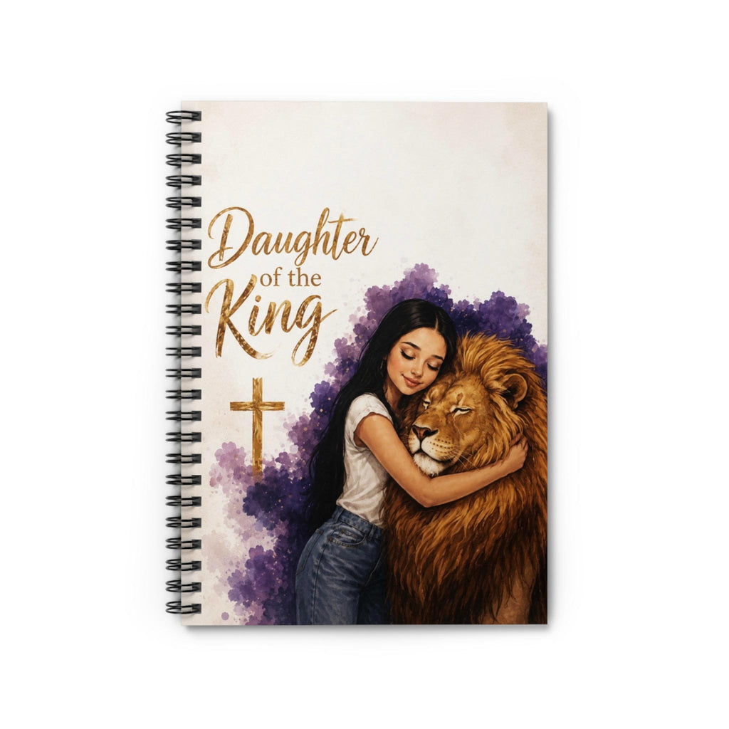 Daughter of the King Spiral Notebook, Faith Journal, Christian Teen Gift, Ruled Pages
