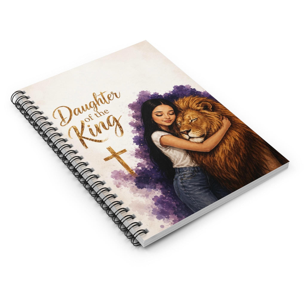 Daughter of the King Spiral Notebook, Faith Journal, Christian Teen Gift, Ruled Pages
