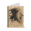 Lion of Judah Jesus Portrait Notebook, Christian Faith Journal, Spiral Ruled (6" x 8")