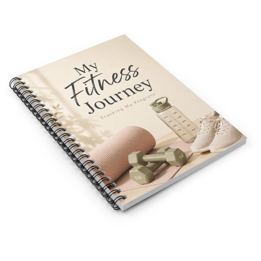 Fitness Journal, Workout Tracker, Goal-Focused Notebook, 6" x 8"
