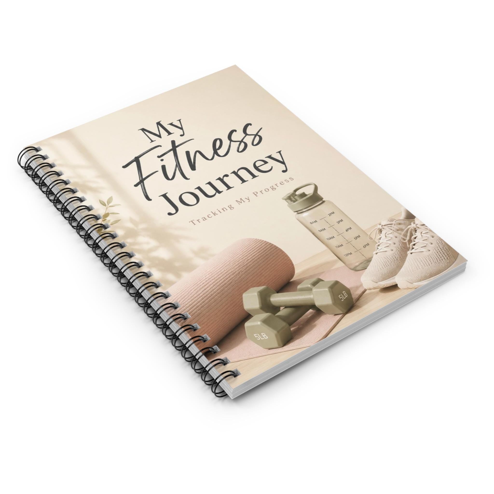Fitness Journal, Workout Tracker, Goal-Focused Notebook, 6" x 8"